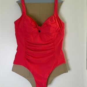 Shade & Shore Bold Red One Piece Swimsuit